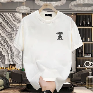 เสื้อยืดแขนสั้น เสื้อยืด ใส่ได้ทั้งชายและหญิง สไตล์อเมริกัน 2 สี
