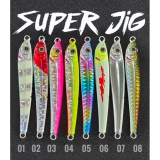 เหยื่อไมโครจิ๊ก Superjig มีขนาด 1.5กรัม - 80กรัม (ไม่มีตัวเบ็ด)