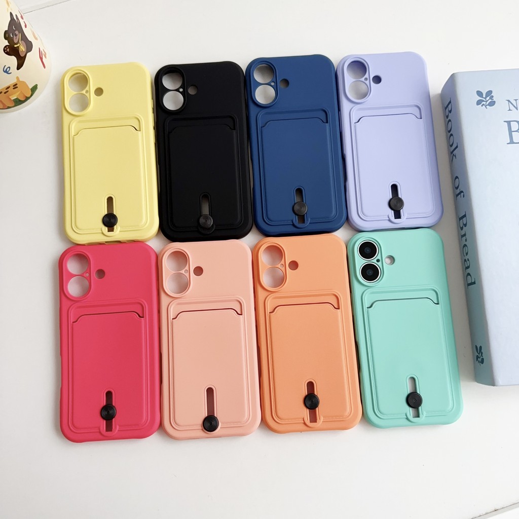 Candy สีกระเป๋าสตางค์สําหรับ iPhone 13 12 11 Pro Max รูปที่ 7