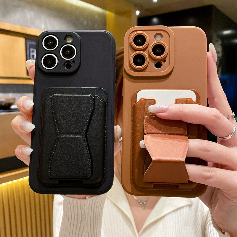 ปลอกสําหรับ Infinix Smart 20 Hot 70 Note 60 50 Pro+ Smart 10 9 8 7 Hot 60i 50i 40i 30i Zero 40 Infinix GT 20 Pro Lnvisible Bracket กระเป๋าบัตรคลาสสิกกรณีโทรศัพท์พับได้