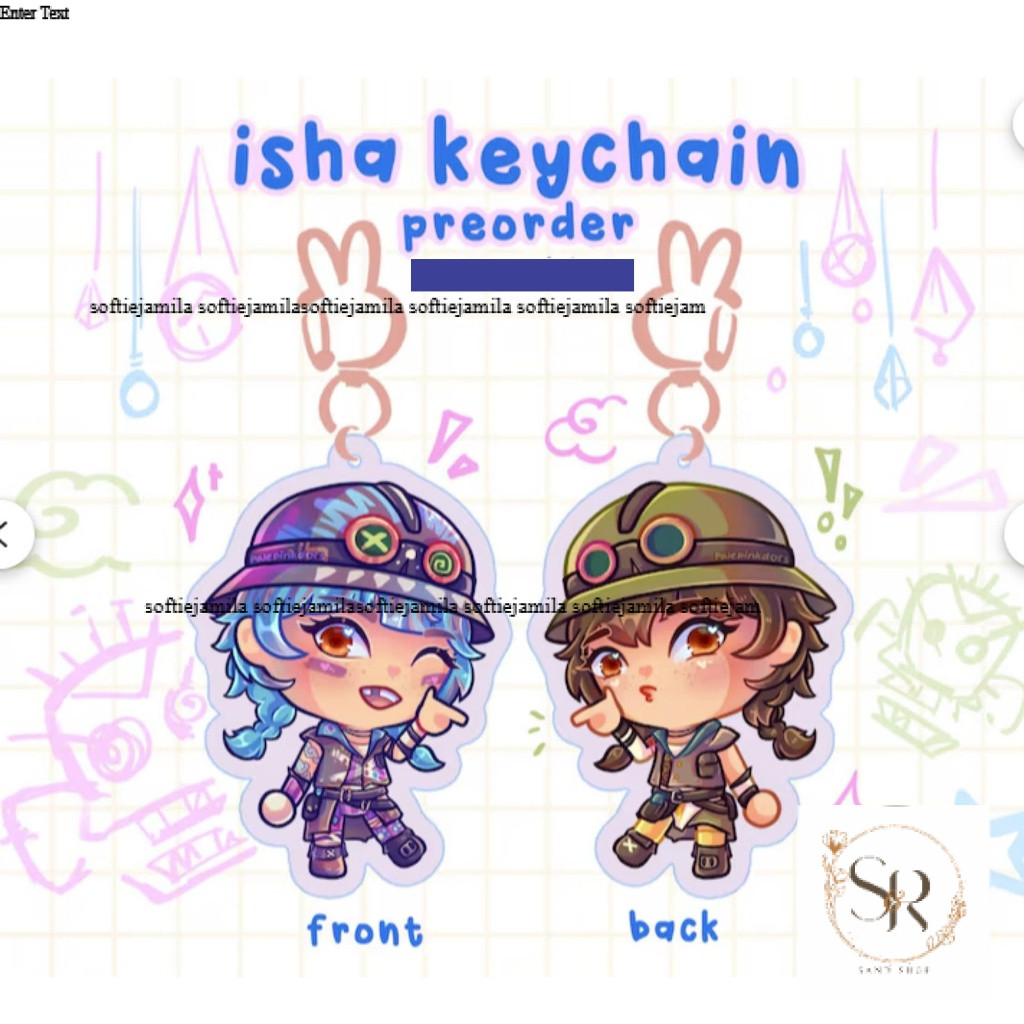 ACRYLIC ISHA KEYCHAIN // พวงกุญแจ Chibi ลึกลับสองด้าน