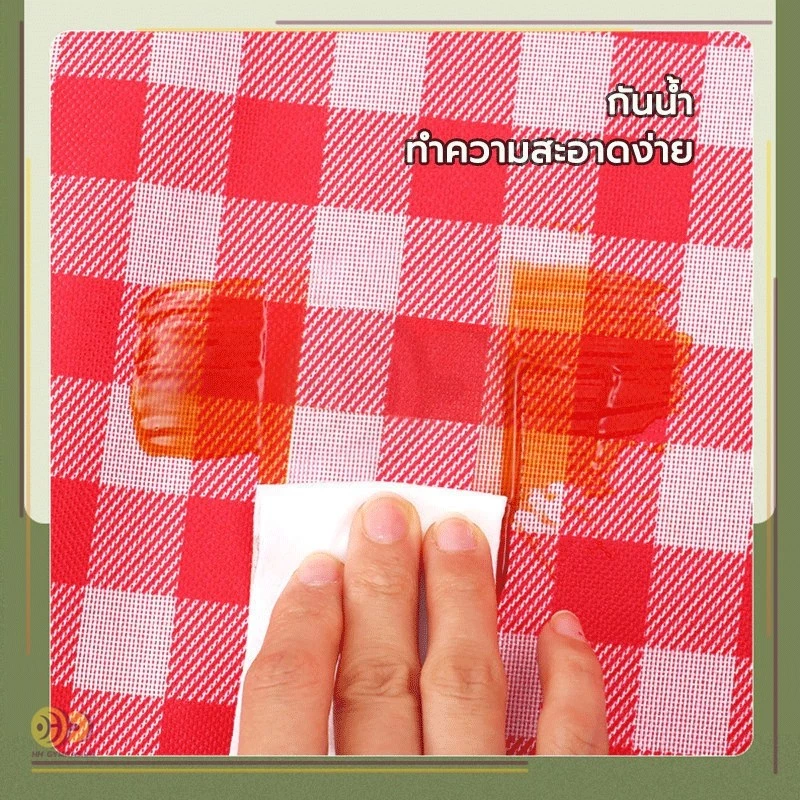 เสื่อปิกนิกผ้าลายสก็อตกันน้ำ พกพาง่าย thumbnail 8