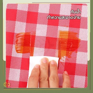 เสื่อปิคนิคลายสก็อต ผ้าคลุมกันน้ำ เสื่อปิกนิก เนื้อเรียบ กันน้ำ ทรายหญ้าไม่ติด สามารถม้วนเก็บได้ง่าย เสื่อพกพา
