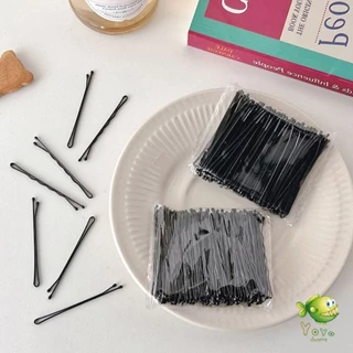 YOYO กิ๊บดำ 50 ชิ้น กิ๊บดำติดผม ทรงผมเรียบง่ายคลิปเล็ก วัสดุดีเยี่ยม hair clip