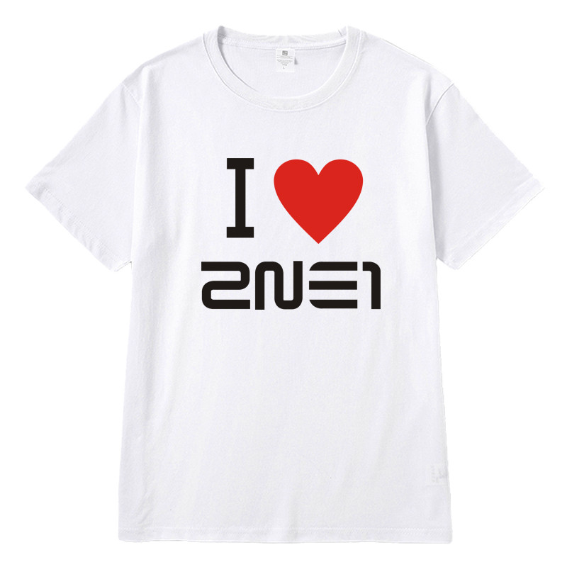 2NE1 CL Park Bom Sandara Park Minzy คอสเพลย์ผ้ากราฟิกเต็มรูปแบบฤดูร้อนเสื้อยืดอะนิเมะแขนสั้นด้านบน