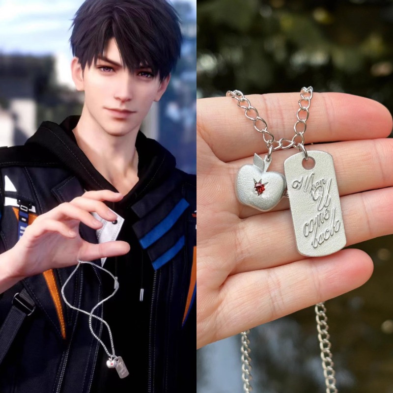 อะนิเมะเกม Love และ Deepspace สร้อยคอ Caleb สร้อยคอ Man ผู้หญิงฮาโลวีนคอสเพลย์แฟชั่นอุปกรณ์เสริมเครื่องประดับ