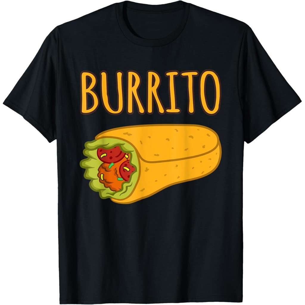 Burrito ตลก Tacos เม็กซิกัน Taco Spice Food Lover เสื้อยืดกราฟิก