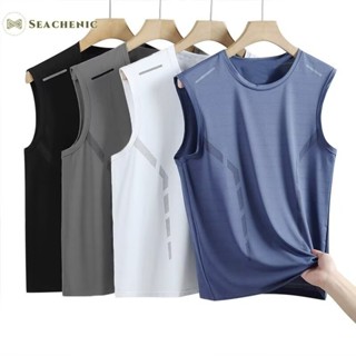 ซีเชนิกส์ เสื้อกล้ามฟิตเนสแขนกุดผ้าไหมน้ําแข็งอินเทรนด์สําหร…