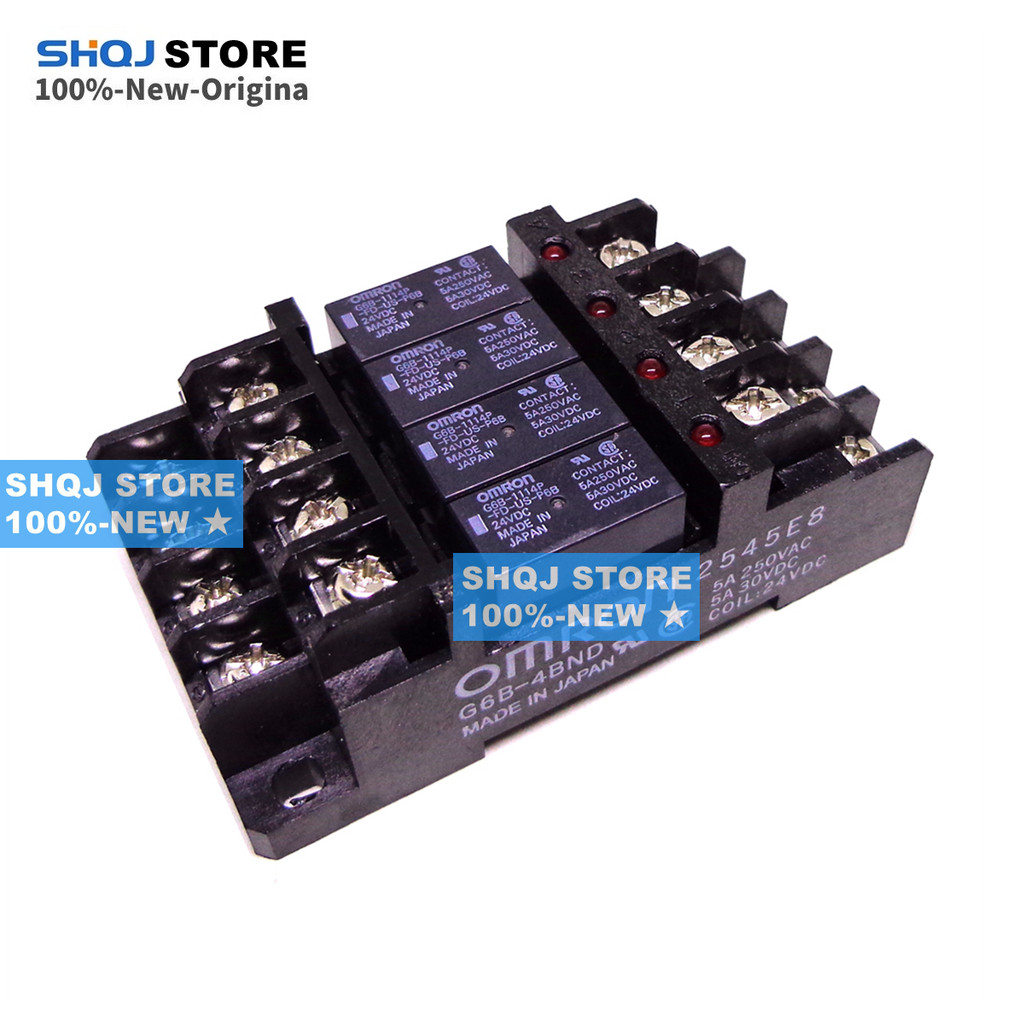 Shqj STORE 100%-ใหม่ 1 ชุด G6B-4BND 24VDC G6B-1114P-US 24VDC Terminal โมดูลรีเลย์
