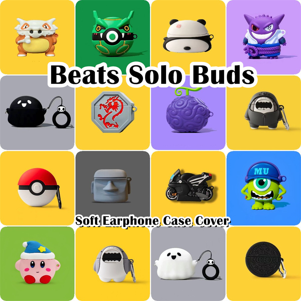 Pokemon For Beats Solo Buds Case Casing Soft Silicone Headphone Case Super Cool Cartoon