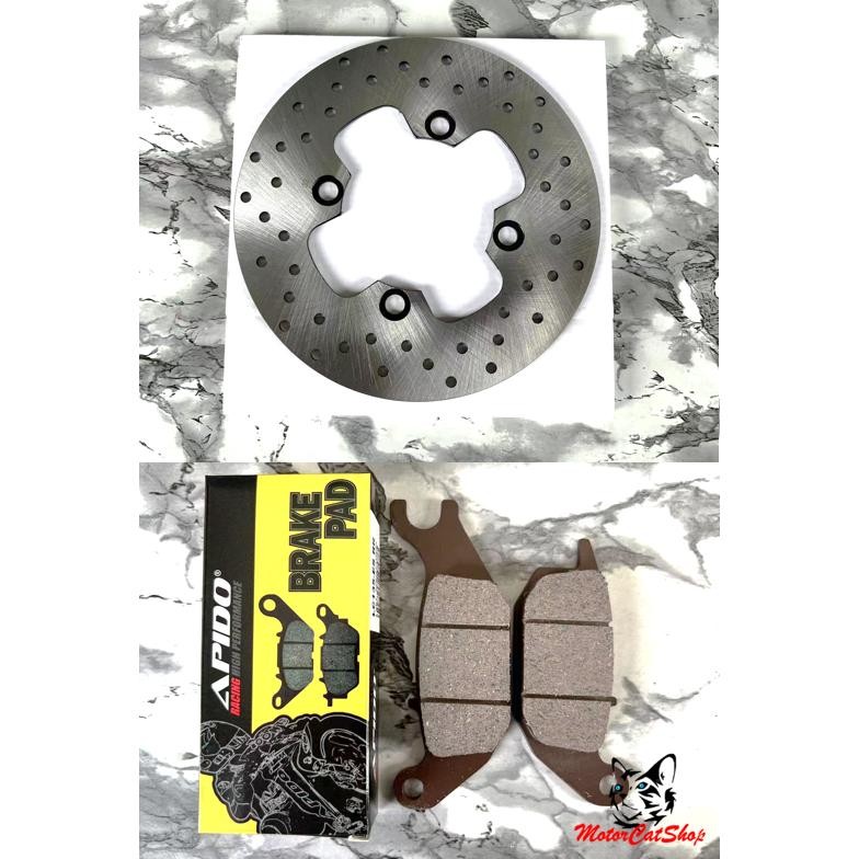 ดิสก์เบรกด้านหลัง LC135-5S, Disc Belakang LC135-5Speed พร้อมผ้าเบรคด้านหลัง LC135-5Speed