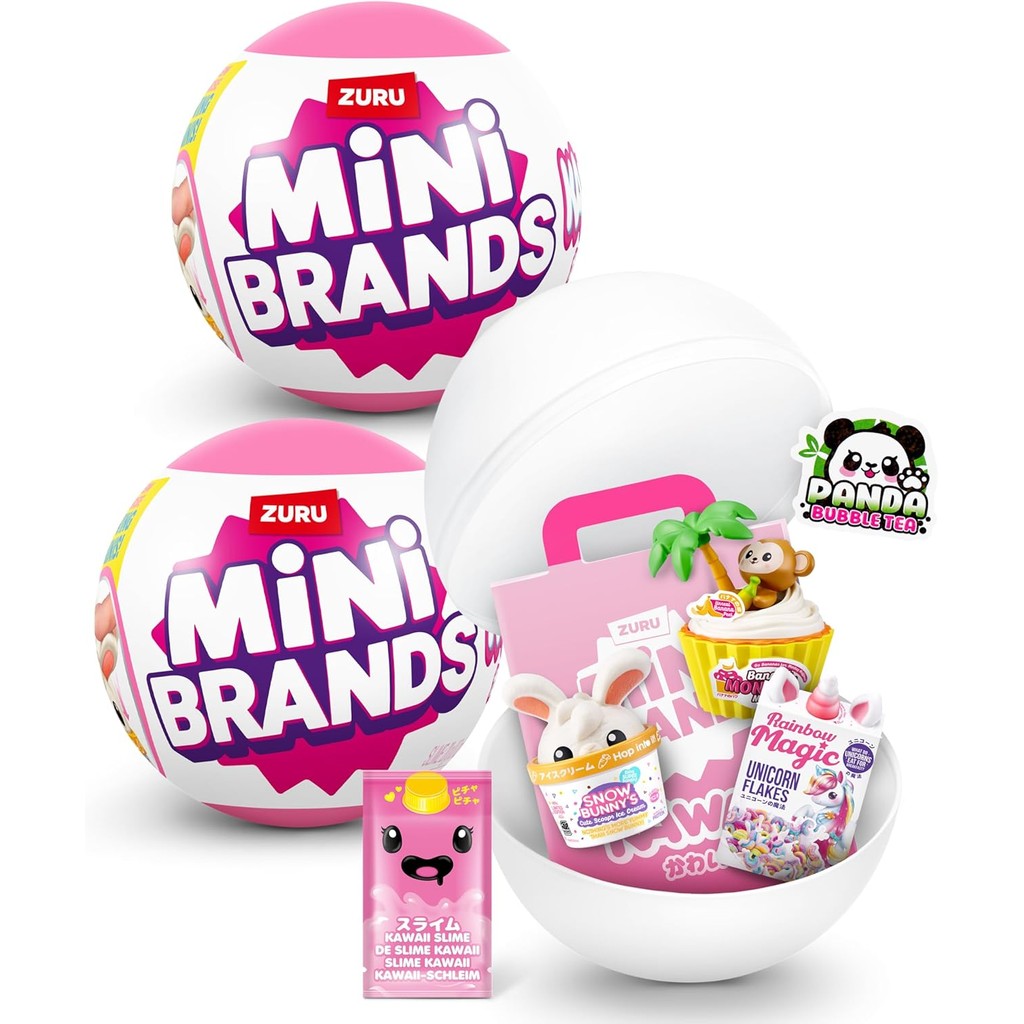 ZURU Mini Brands Series Mystery Kawaii Capsule Ball Collectibleเซอร์ไพรส์ Unboxing Miniatures