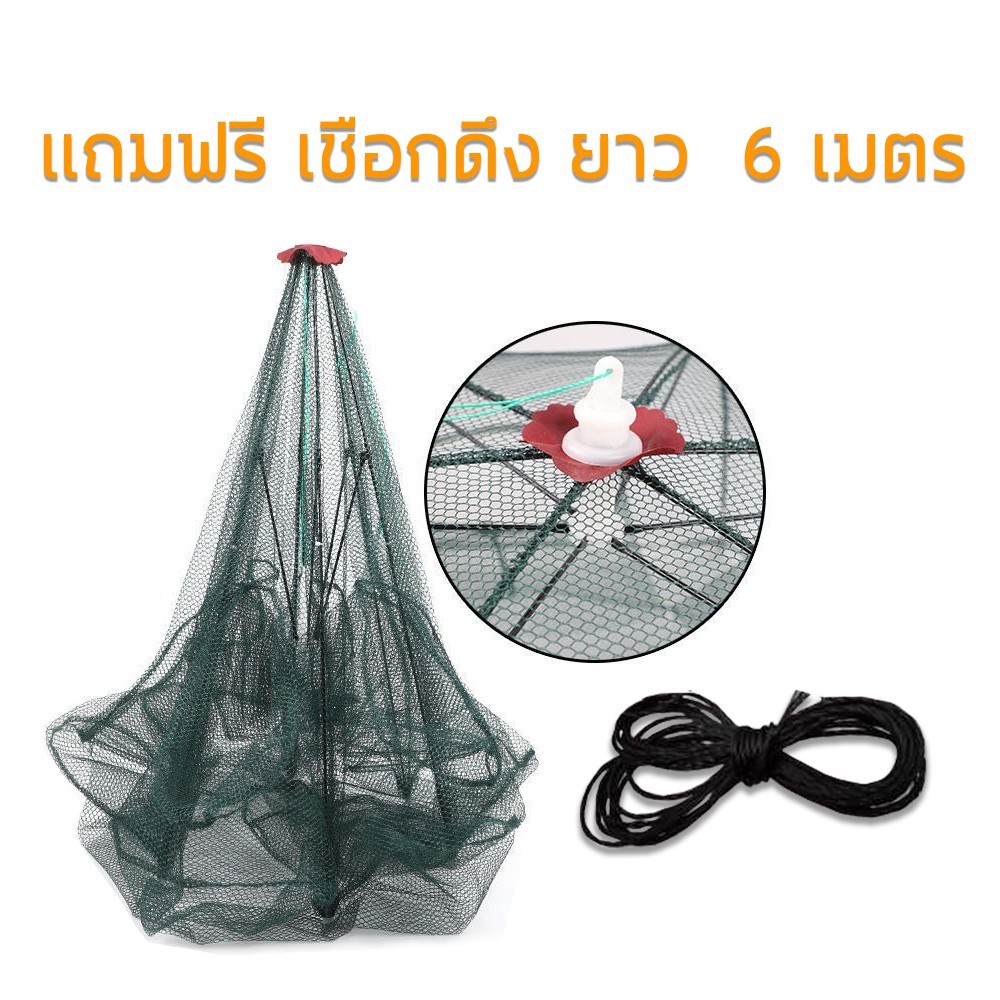อุปกรณ์ดักปลา มุ้งดักปลา ตาข่ายดักปลา ที่ดักปลา กรงดักปลา กระชังปลา G0120 ราคา ถูกที่สุด ดีลบีเคเค แกลเลอรีภาพที่ 2