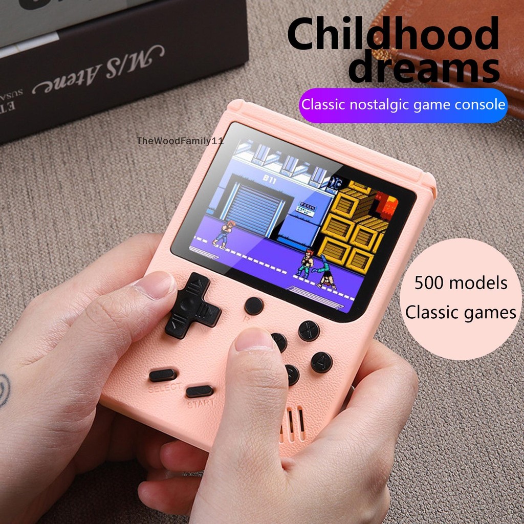 TT Mini 500 in 1 เกมมือถือคอนโซลเกมย้อนยุคแบบพกพาเครื่องเล่นขั้นสูง Boy Game TH