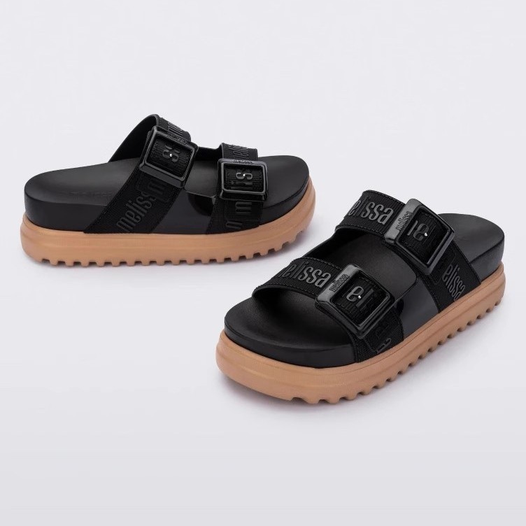 [จัดส่งในวันเดียวกัน] Melissa Platform Shoes Sandals Flip-Flops Buckle Platform Jelly Shoes Melissa 
