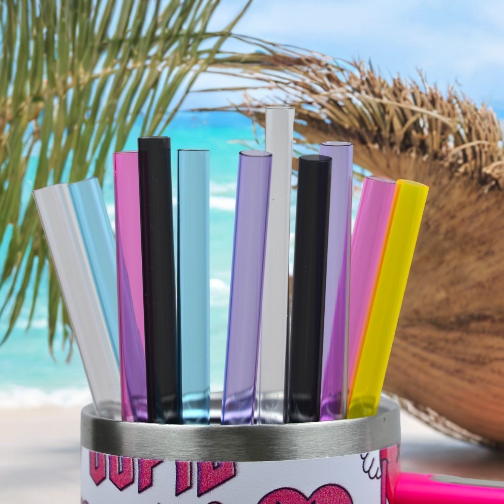 SUGAW 10 มม.ฟางสําหรับ Tumbler, 10 มม.Reusable Tumbler ฟางโปร่งใสสีสันสดใสสําหรับ Stanley, Tyeso อุปกรณ์เสริม ราคา ถูกที่สุด ดีลบีเคเค แกลเลอรีภาพที่ 2