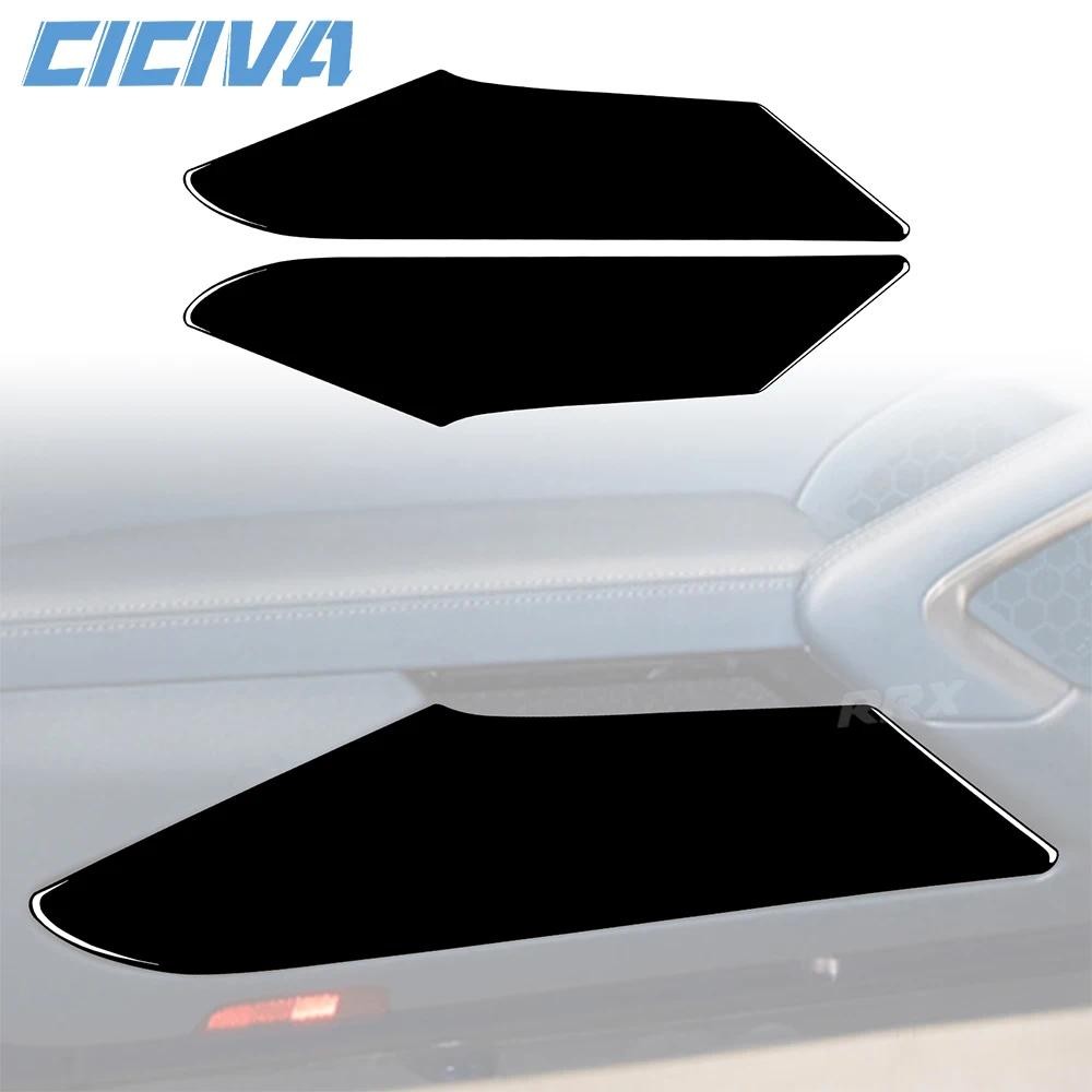 PORSCHE สําหรับปอร์เช่ บ็อกซ์สเตอร์ เคย์แมน 718 982 2016-2022เปียโนสีดําประตูกล่องเก็บแผงปกรถภายในอุ