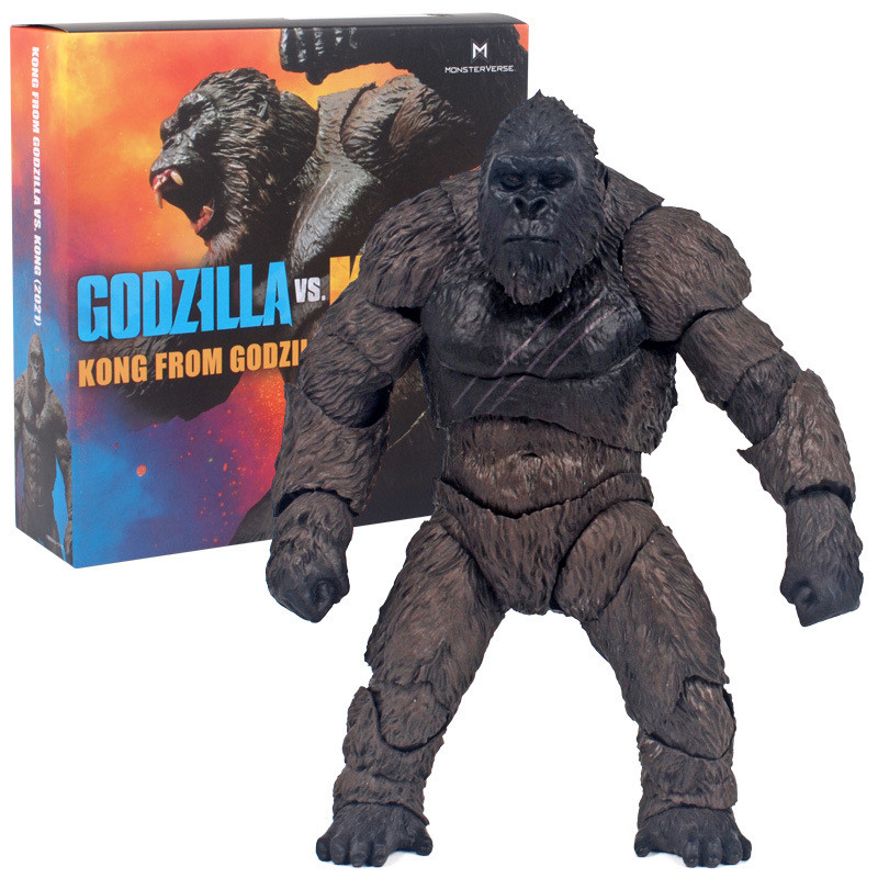 ของเล่นโมเดลภาพยนตร์ King Kong vs. Godzilla 2021 รุ่น King Kong Skull Island ฟิกเกอร์มอนสเตอร์กอริลลา