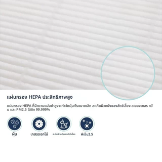 (H13)ไส้กรองอากาศ Philips AC0650 AC0650/10 ฟิลเตอร์กรอง รุ่น FY0611 ฟิลิปส์ Air Purifier Series 600i