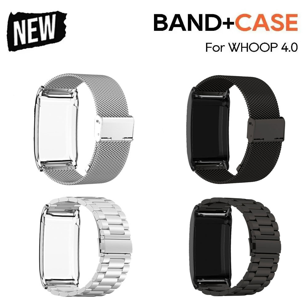 สายรัดเข้ากันได้กับ WHOOP 4.0, โลหะฟิตเนสปรับพร้อมนาฬิกาเปลี่ยน Tracker สายรัดป้องกันสายรัดข้อมือกีฬ