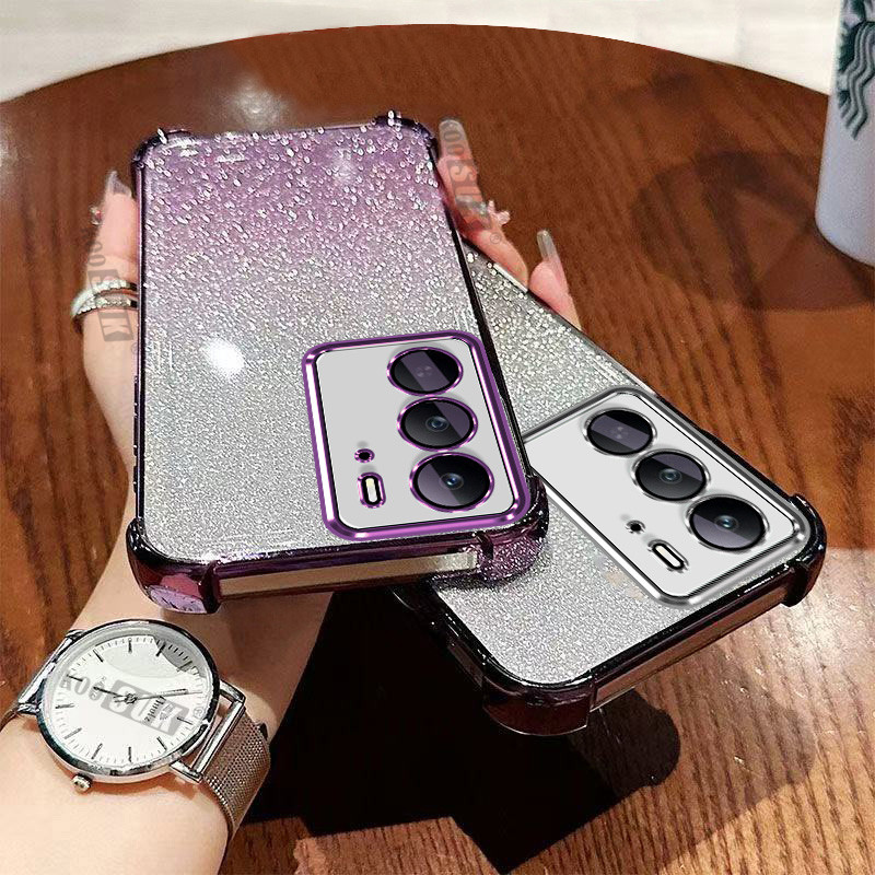 2in1 สําหรับRealme C75 C75X C65 C65S C63 C61 C53 C51 C55 C33 C30 C30S C35 เงาGiltterล้างเคสโทรศัพท์ปกอ่อน