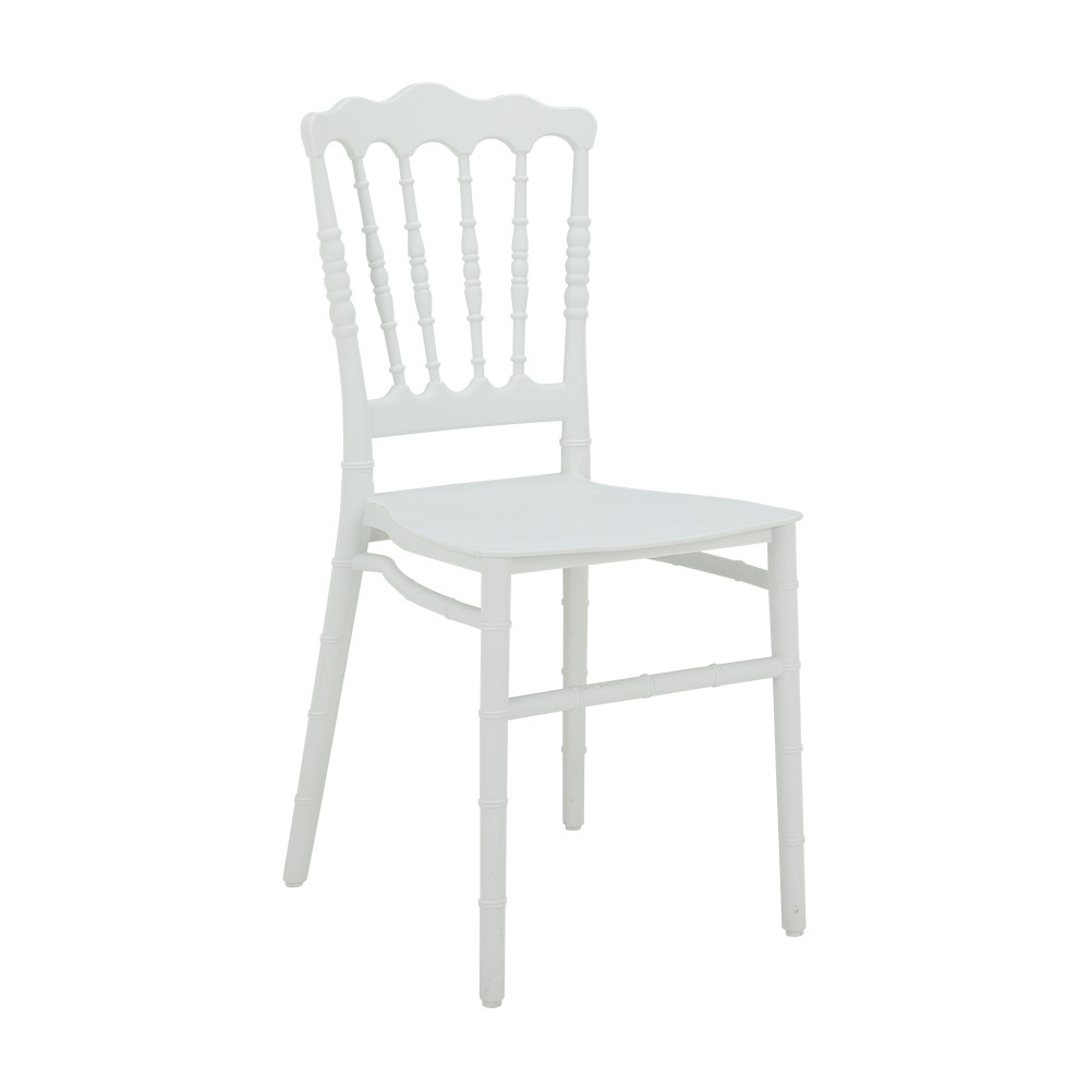 HomeHuk เก้าอี้พลาสติก รุ่นแอเรียล - สีขาว