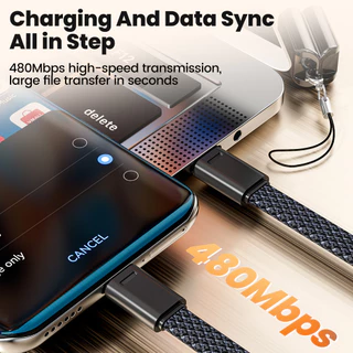 Elough 16 ซม.สายสั้นพวงกุญแจ PD 60W ประเภท C ถึง USB C สายชาร์จเร็วสําหรับโทรศัพท์มือถือ Power Bank USB C สายเคเบิลข้อมูลสายไฟ
