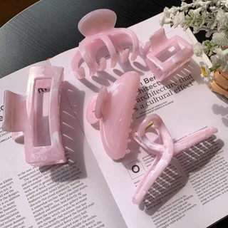Pink Series~Sweet Girl Grab Clip Shark Clip เครื่องประดับผม