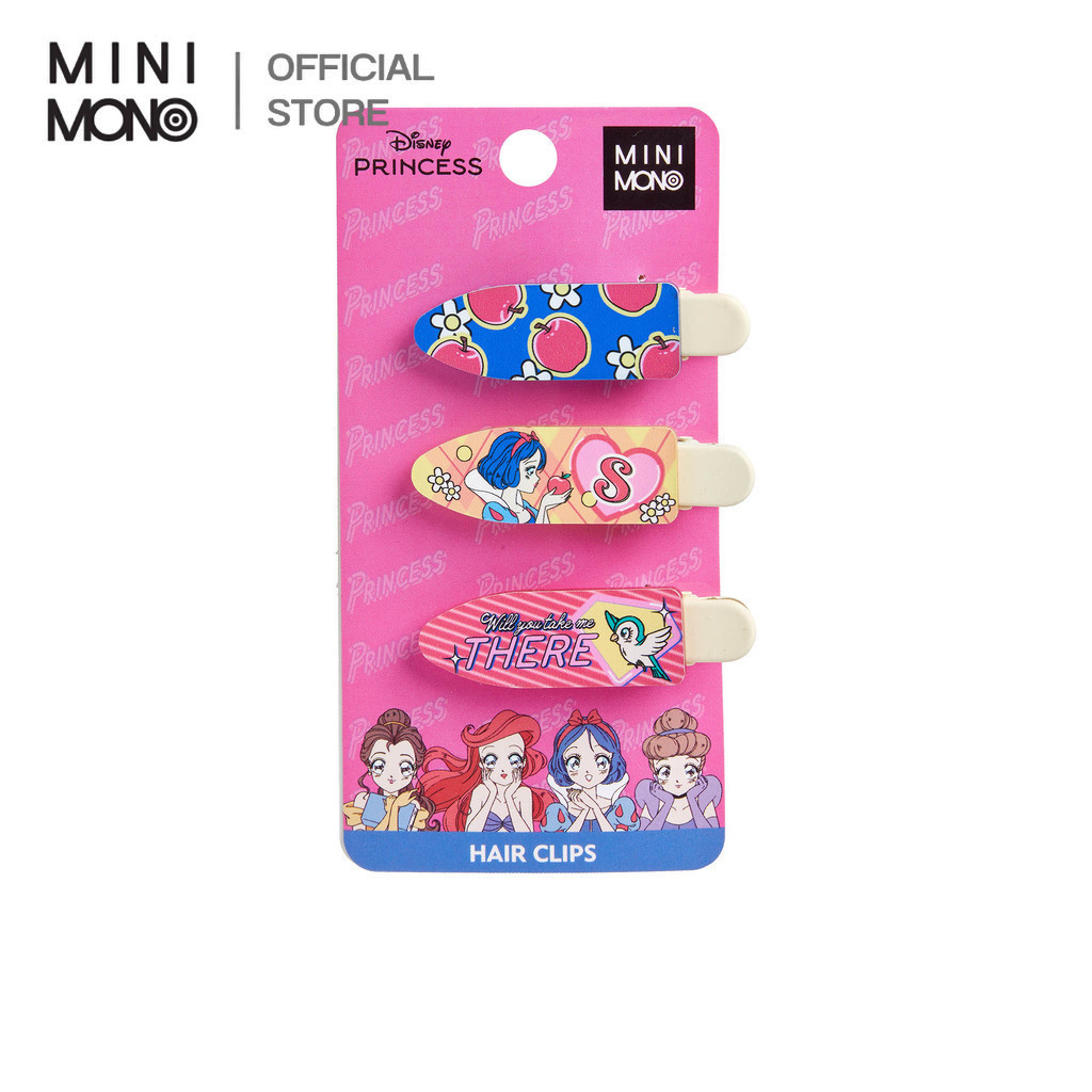 Mini Mono ชุดเซ็ตกิ๊บติดผม 3 ชิ้น Disney Princess