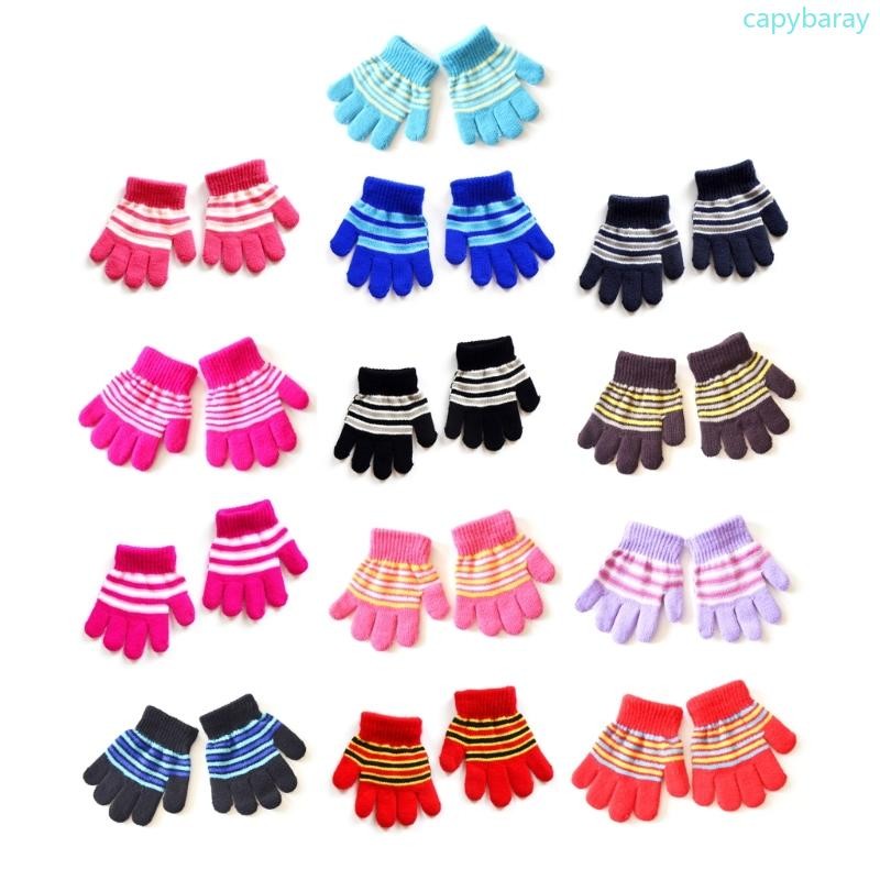 Cpy ถัก Mittens เด็กฤดูหนาวถุงมือเด็กวัยหัดเดิน Thicken Cozy ถุงมือ Windproof Mitten Unisex เด็กผู้หญิงถุงมือเต็มนิ้ว