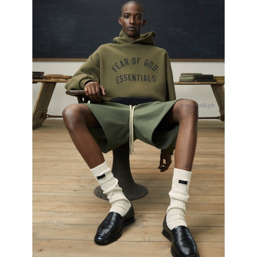 Fear of God Essentials คุณภาพสูงโลโก้ยิงจริงพิมพ์ Hoodie Hoodie Hoodie Hoodie Hoodie