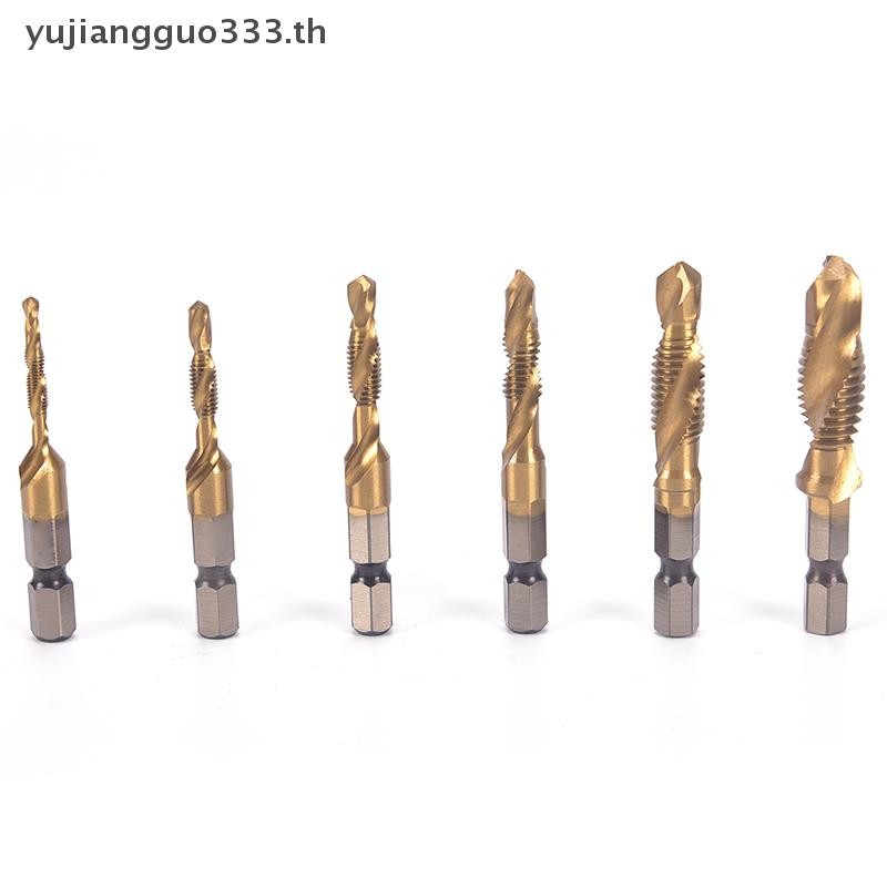# Th # M3-M10 Hex Shank ไทเทเนียมชุบ HSS ด้ายสกรูมือเมตริกแตะดอกสว่าน .