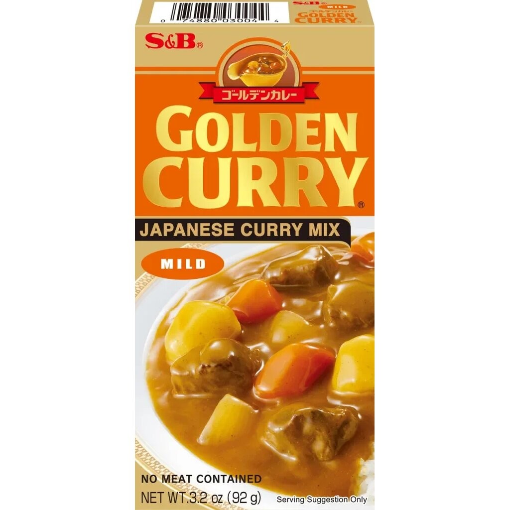 เครื่องแกงกะหรี่ก้อน เผ็ดน้อย S&B Golden Curry Sauce Mix Mild 92 g. (05-8783)