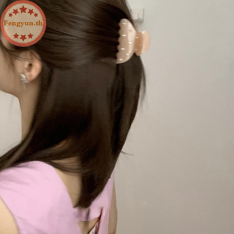 Fengyun Fasion Simple Shiny Zircon ผม Claw สําหรับผู้หญิงภาษาฝรั่งเศสคํา Word หางม้าขนาดเล็ก Elegant อารมณ์ All-match อุปกรณ์เสริมผม TH - รูปที่ 5