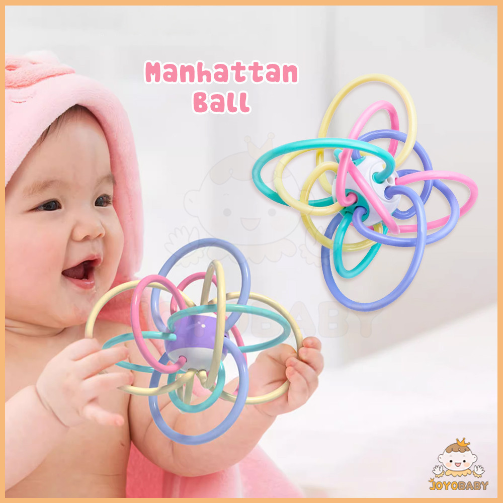 JOYOBABY ซิลิโคน ยางกัดเด็ก ยางกัด ของเล่นทารก Manhattan Ball