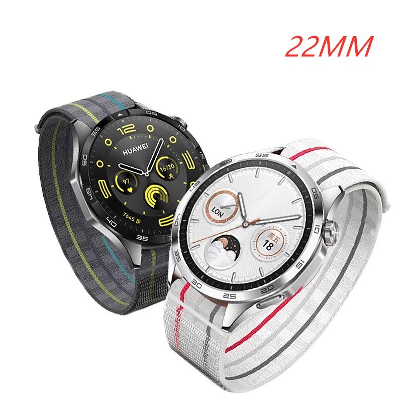 22 มม.สายไนลอนสําหรับ COROS Pace 3 / APEX Pace Pro / APEX Pro 46 มม.สายนาฬิกาสร้อยข้อมือสําหรับ Huawei นาฬิกา Gt5 Pro Gt4 Gt3 46 มม.Gt Runner อุปกรณ์เสริม
