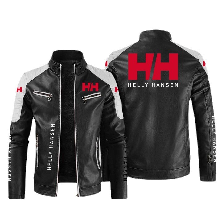 He helly hansen Logo Racing Jersey Cycling Jersey เสื้อแจ็คเก็ตกันน้ํากันลม หนังเทียม Stand Collar L