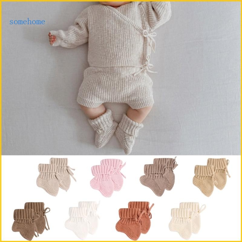 Some Solid Color Knit Baby Socks ทารกแรกเกิดเด็กชายหญิงถุงเท้า First Time Walking Shoes