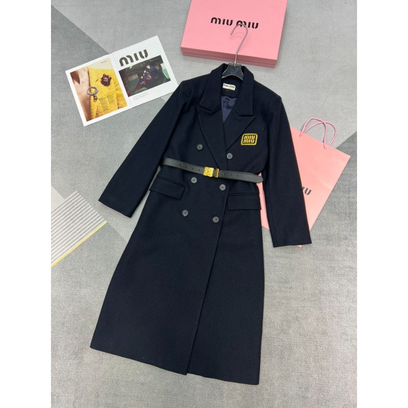 READY & Stock Miumi*** เสื้อแจ็คเก็ตสุภาพสตรีแขนยาว Cortical Splicing 2024 ใหม่