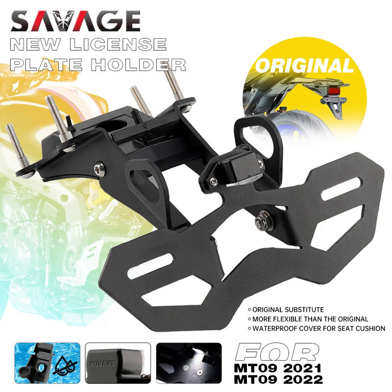 SV MT09 2021 License Plate Holder LED Light For YAMAHA MT-09 /SP 2022 2023 Motorcycle Tail Tidy Rear