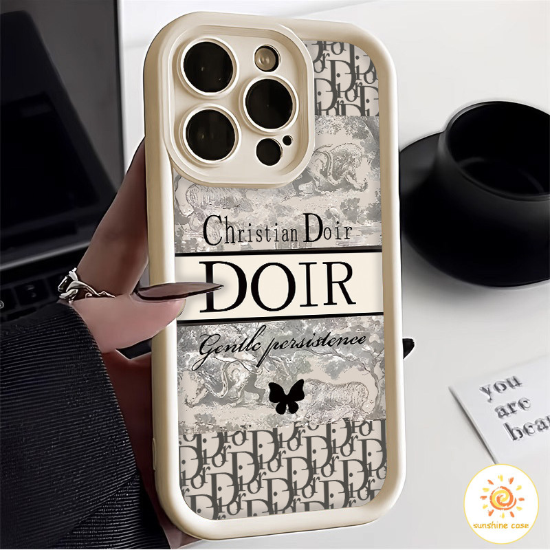 ราคาถูก เคสโทรศัพท์มือถือป้องกันการตกแบรนด์หรูอินเทรนด์ For iPhone12 13 14 15Pro MAX X XS XR XS 6 7 8Plus SE20