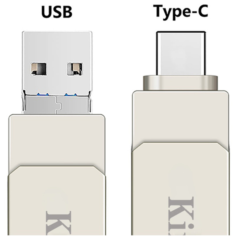 Kingston 1TB 2TB 2 In 1 OTG USB แฟลชไดรฟ์ความเร็วสูง Pendrive Stick พร้อม Type-C U Stick สําหรับโทรศัพท์ Android iPhone15