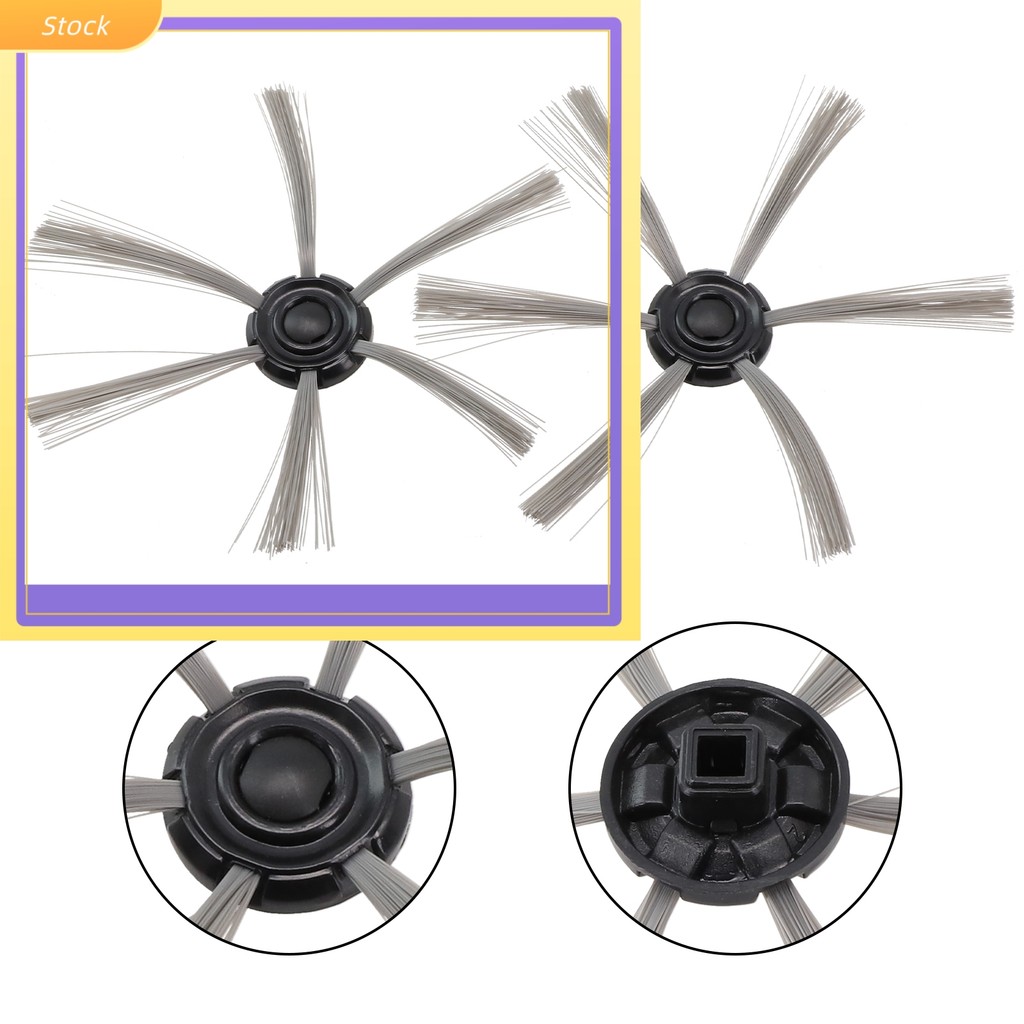 [ELECT] 2 ชิ้นแปรงด้านข้างสําหรับอุปกรณ์เสริมสําหรับเครื่องดูดฝุ่น Isweep S320