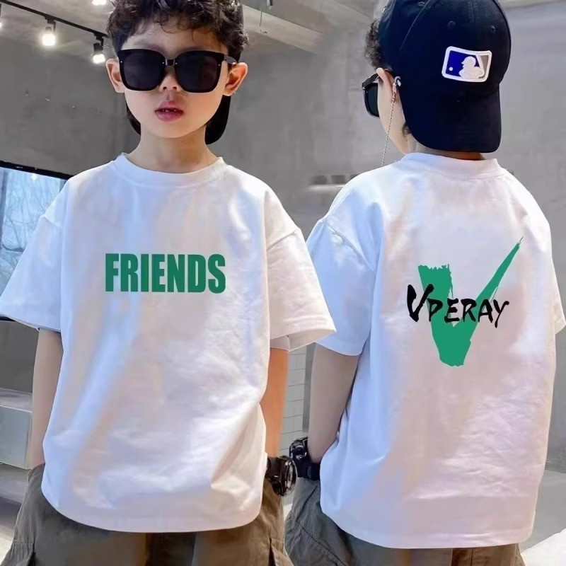 （พร้อมส่งจากกทม มาถึงใน 2วัน）เสื้อผ้าเด็ก เสื้อยืดเด็ก ผ้าฝ้ายแท้ แขนสั้น การ์ตูนหล่อ สบาย พิมพ์เสื้อเด็กผู้ชาย 90-150