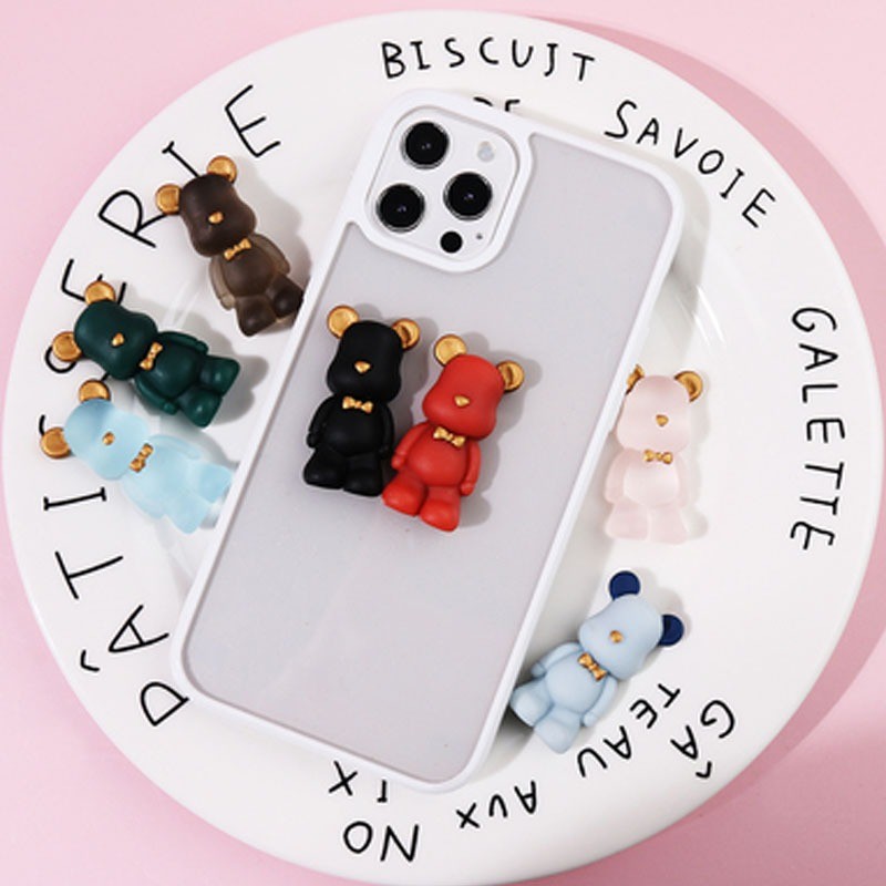 อุปกรณ์เสริม DIY หมีแบร์บริคโบว์ ตัวติดขวดน้ำ ติดรองเท้า เคสโทรศัพท์มือถือ Bearbrick Jibbitz shoes Charm 3D Craft(1006)