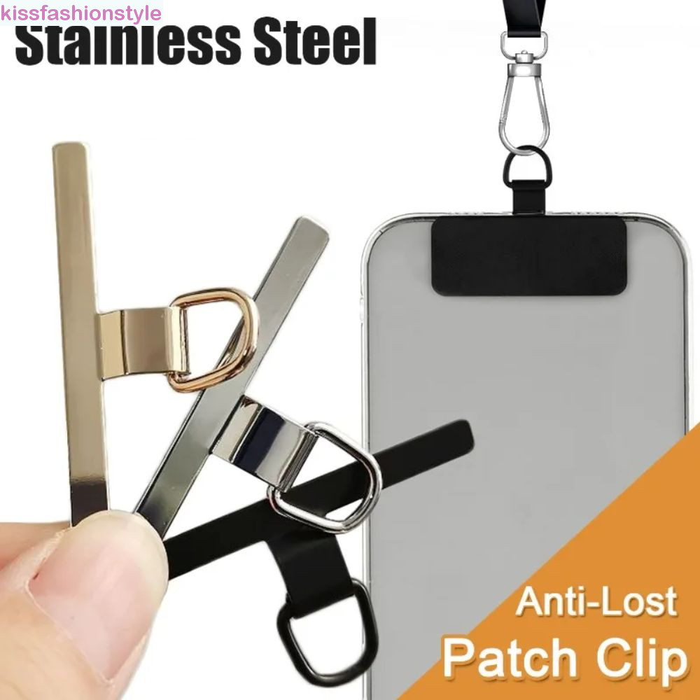 Kissfashionstyle โทรศัพท์ Tether Patch, Anti-lost Ultra-thin โทรศัพท์มือถือสายคล้องคอ PVC โทรศัพท์ Lanyard Patch ปะเก็นเปลี่ยน