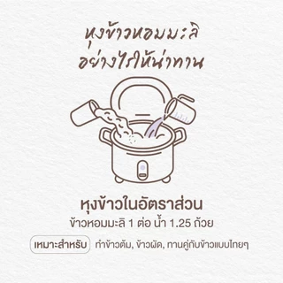 [1 ถุง] หงษ์ทอง ข้าวหอมมะลิใหม่ต้นฤดู 100% ขนาด 5 กิโลกรัม (00178)