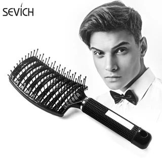 SEVICH เซวิช หนังศีรษะนวดหวีซี่โครงนวดผู้ชายผู้หญิงผมเปียกผมหยิกจัดแต่งทรงผมหวีการสร้างแบบจําลอง