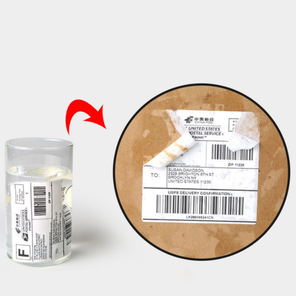 ecopack -【แบบม้วน 500 แผ่น 100x150】สติ๊กเกอร์ความร้อน กระดาษสติ๊กเกอร์ บาร์โค้ด ลาเบล ใบปะหน้า Thermal paper Label Stick - รูปที่ 2