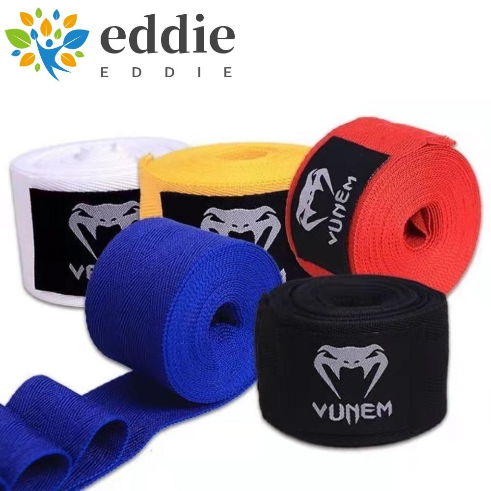 Edie สายรัดยามมือ 1 คู่, สายรัดชกมวย 1.5M 2 ม้วน, อุปกรณ์ชกมวยป้องกันผ้าพันแผลชกมวยผ้าฝ้ายยืดหยุ่นห่อเตะ